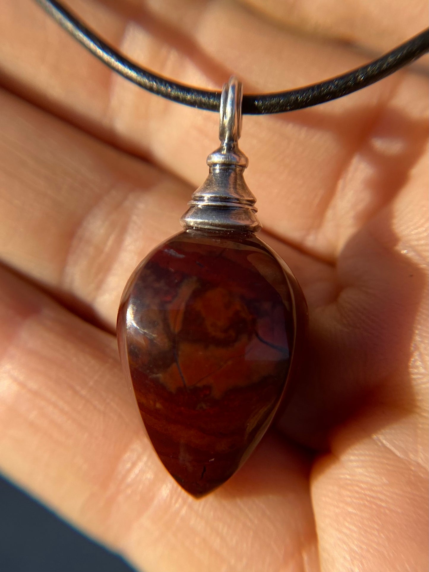 Heart of Jasper Pendulum Pendant